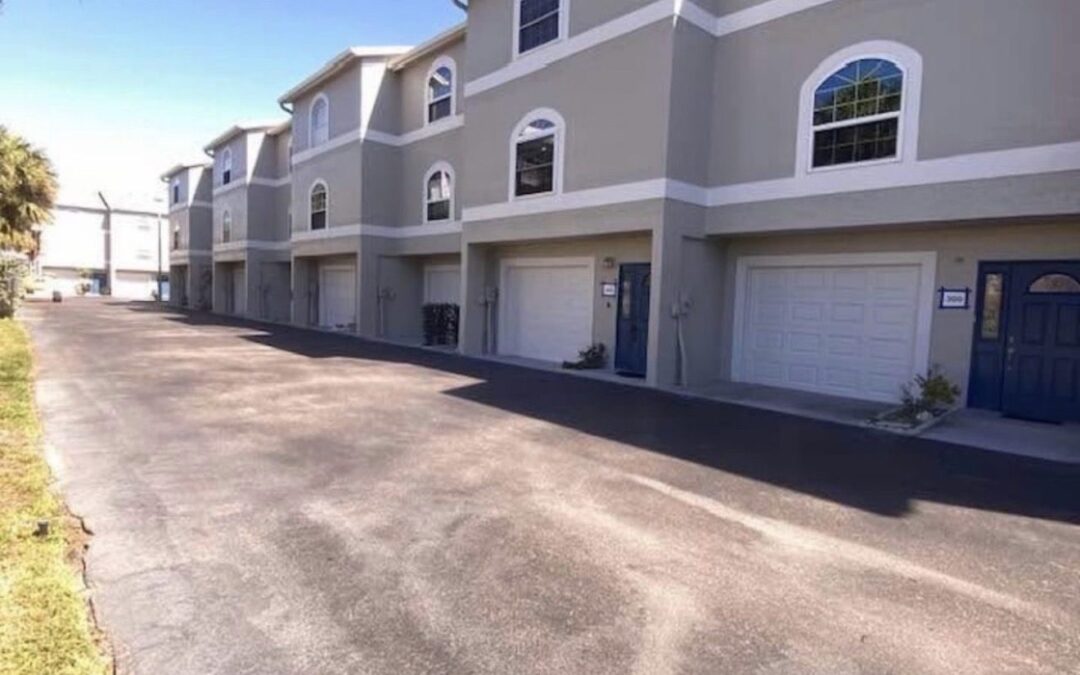 Dolphin Watch townhomes after exterior repaint, Tierra Verde FL